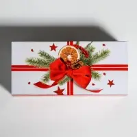 Коробочка для макарун &laquo;Подарок&raquo; 12 х 5,5 х 5,5 см