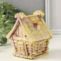 Шкатулка для украшений &laquo;Избушка&raquo; 12&times;11&times;9 см, гипс, коричневый