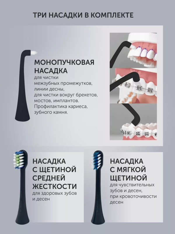 Электрическая зубная щетка звуковая PETB 0701 TC