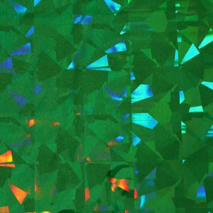 Пленка голографическая, &laquo;Калейдоскоп&raquo;, зелёная, 70 см &times; 1 м