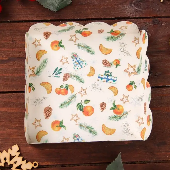 Коробка для печенья, &laquo;Новогодние чудеса&raquo;, 12&times;12&times;3 см, Новый год