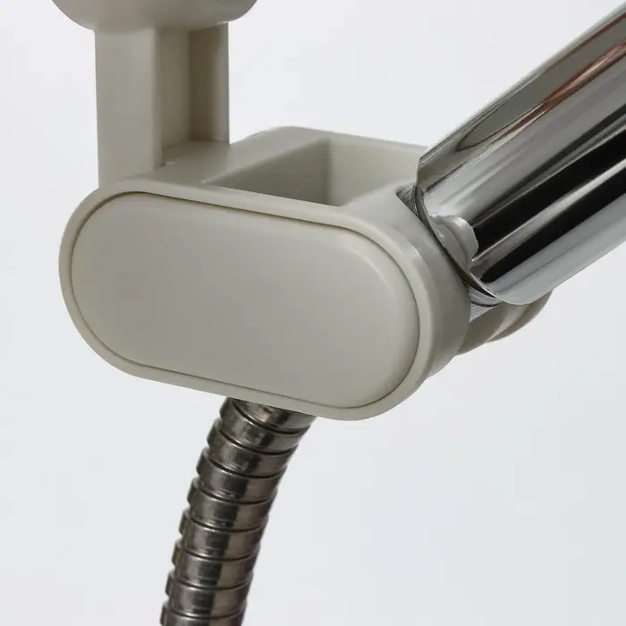 Держатель для душевой лейки на присоске, 6,8&times;5,5&times;12 см, цвет белый