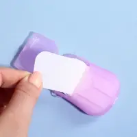 Мыло листовое, в пластинах, 18 (&plusmn; 2) шт, в футляре, цвет сиреневый