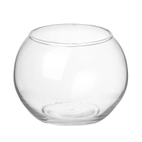 Подсвечник стекло на 1 свечу "Шар" прозрачный 7х9х9 см