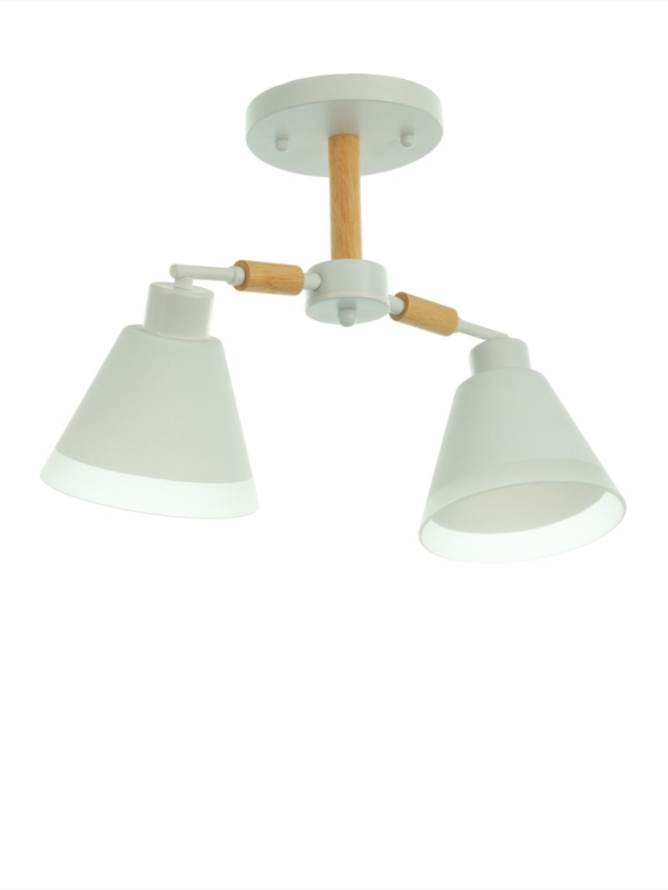 Люстра "Вудли" 2хЕ27 40Вт белый 45х16х29 см