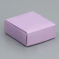 Коробка подарочная под бижутерию двухсторонняя, упаковка, &laquo;Лаванда&raquo;, 7.5 х 7.5 х 3 см