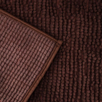 Набор для ванной &laquo;Комфорт&raquo;: штора 180&times;180 см, ковёр 40&times;60 см, цвет коричневый