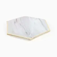 Набор посуды для праздника на 20 персон, мрамор белый (тарелки 23 см, стакан 250 мл)