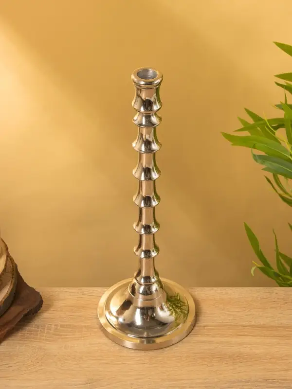 Подсвечник "Весенняя капель" алюминий 38 см