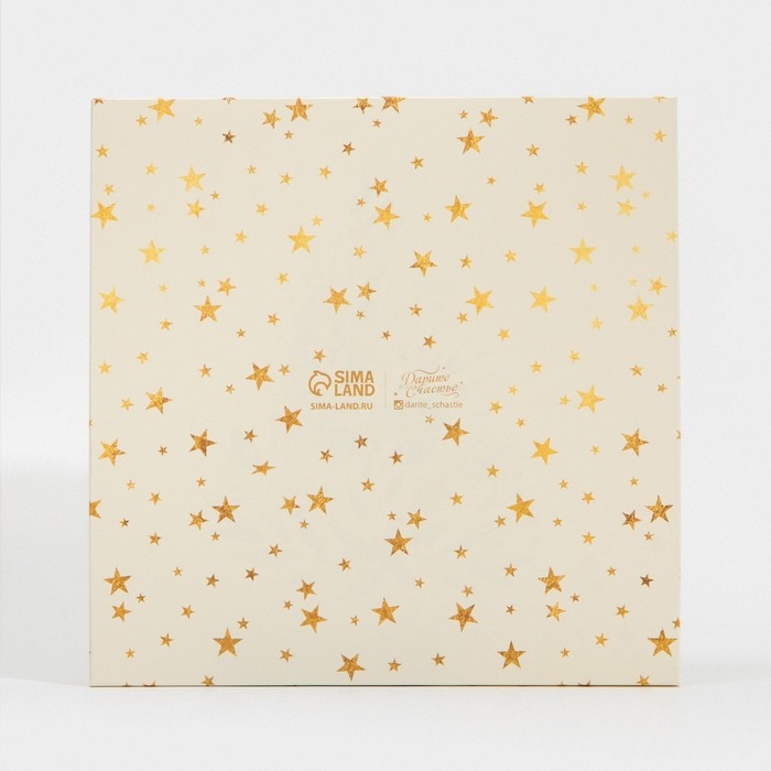 Коробка для кондитерских изделий с PVC крышкой &laquo;Елка&raquo;, 21 х 21 х 3 см