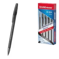 Ручка гелевая стираемая ErichKrause R-301 Magic Gel, узел 0.5 мм, чернила чёрные, длина письма 200 м, цена за 1 шт.