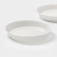 Набор тарелок глубоких 2 шт 21,5х3,5 см Magistro "White Snow" 600 мл