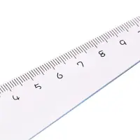 Линейка пластиковая 12 см "Звезда", синяя