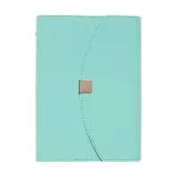 Органайзер на кольцах, A5, с клапаном, 80л, линия, к/зам, Бирюзовый