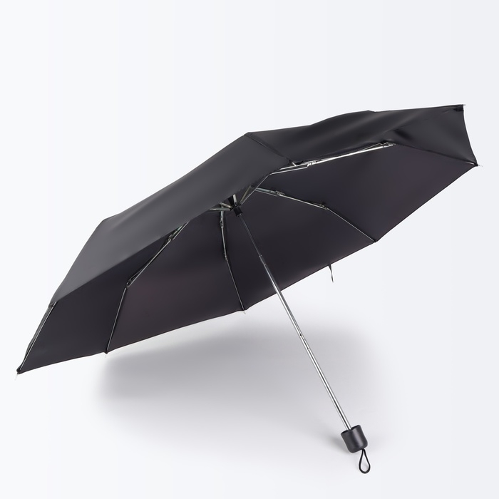 Зонт механический, &laquo;Dark afternoon&raquo;, 3 сложения, 8 спиц, R = 48/55 см, D = 110 см, цвет чёрный
