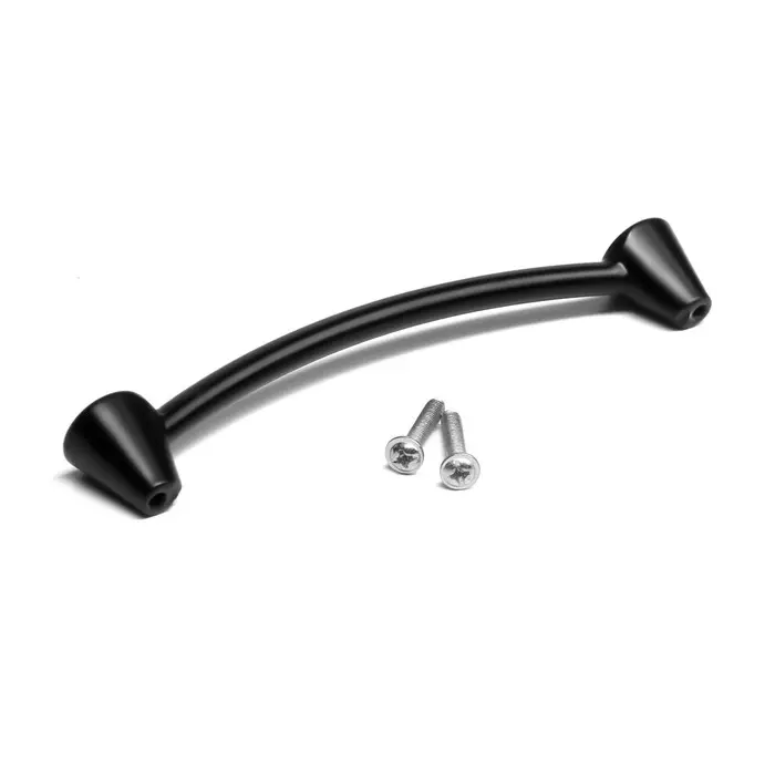 Ручка-скоба мебельная PC174BL, м/о 128 мм, цвет чёрный