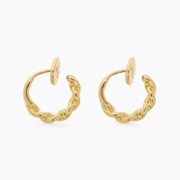 Клипсы &laquo;Тренд&raquo; кольцо переплетение, цвет золото