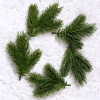 Декор &laquo;Веточка ели&raquo;, набор 5 шт., размер 1 шт. &mdash; 12 &times; 9 см