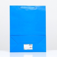 Пакет ламинированный &laquo;Синий&raquo;, 31 х 40 х 14 см