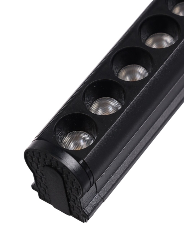 Трековый светильник, поворотный, серия "Flat" FTL-005, 12Вт, 48В, 3000К, 230мм, черный