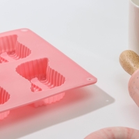 Форма для выпечки Доляна &laquo;Зорро&raquo;, силикон, 28&times;16&times;2 см, 8 ячеек (5&times;6,6 см), глубина 1,7 см, цвет МИКС