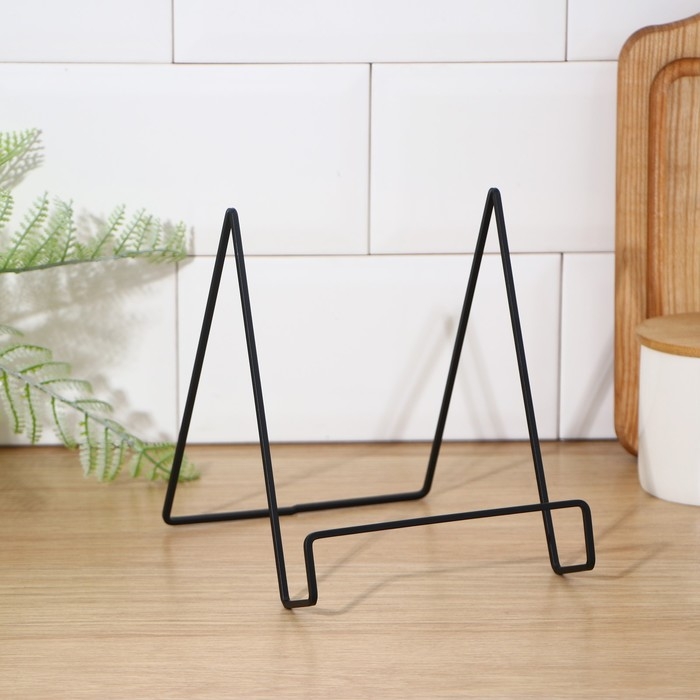 Подставка для крышек и разделочных досок Доляна, 17&times;14&times;17 см, цвет чёрный