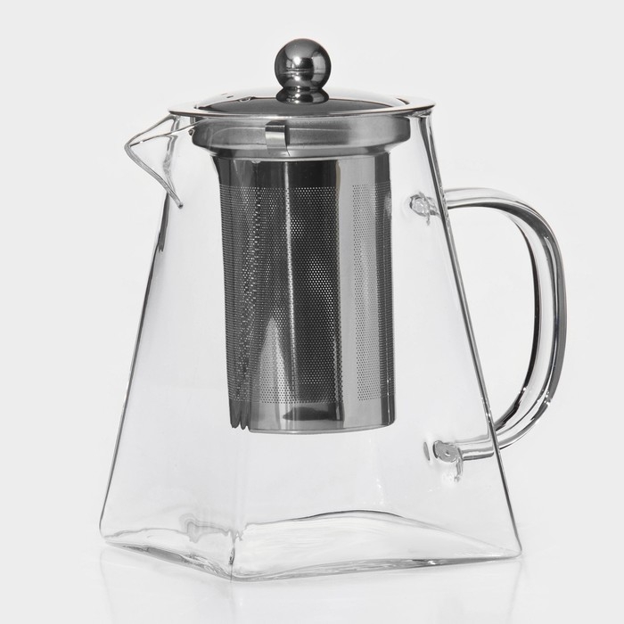 Чайник стеклянный заварочный с металлическим ситом Magistro &laquo;Дарси&raquo;, 950 мл