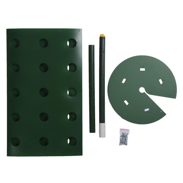 Клумба &laquo;Цветочная колонна&raquo;, d = 17 см, h = 70 см, зелёная