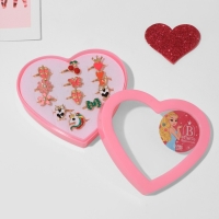 Кольца детские набор 12шт &laquo;Выбражулька&raquo; яркие краски, форма МИКС, цвет МИКС в золоте, б-р