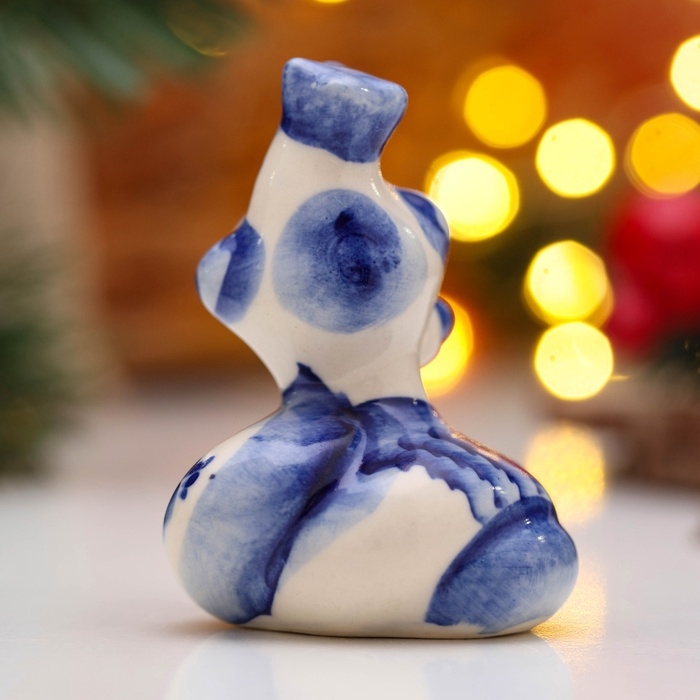 Сувенир "Змея Скоропея" 7,5х6,5 см, гжель
