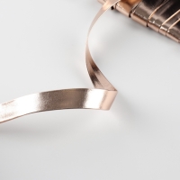 Косая бейка, кожзам, 15 мм &times; 10 &plusmn; 1 м, цвет песочный