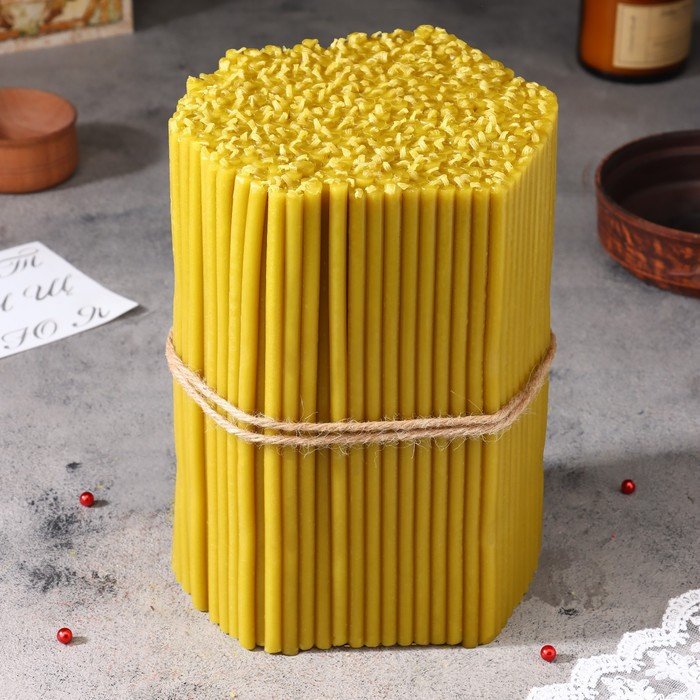 Свечи церковные медовые №80, упаковка 2кг, парафин + медовое масло