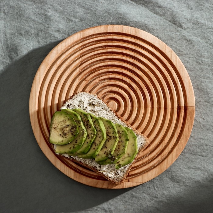 Доска разделочная для подачи и сервировки Adelica &laquo;Олимп&raquo;, d=20&times;1,8 см, берёза