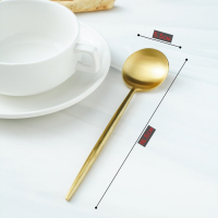 Столовые приборы из нержавеющей стали Magistro &laquo;Фолк&raquo;, 4 предмета, цвет золотой