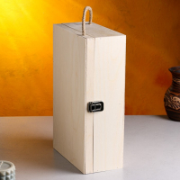 Подарочный ящик 34&times;21.5&times;10.5 см деревянный 3 отдела, с закрывающейся крышкой, без покраски