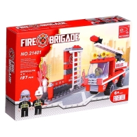 Конструктор &laquo;Пожарная бригада&raquo;, 133 детали