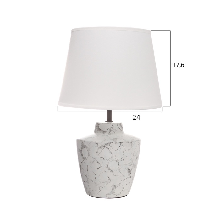 Лампа настольная "Лили" 1х40Вт Е27 жемчуг 25х25х38,,5см