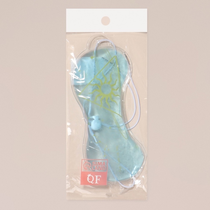 Гелевая маска для области вокруг глаз &laquo;День&raquo;, 18,5 &times; 7,5 &times; 0,4 см, цвет голубой