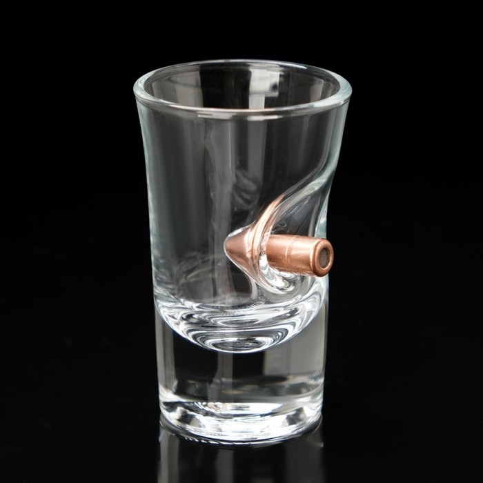 Стопка Стопка "Непробиваемая", в коробке с пулей, 40 мл