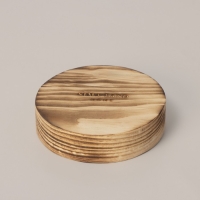 Подставка из цельного массива кедра Sima-Land Home, 10&times;2,5 см, обжиг