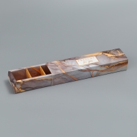 Коробка для конфет, кондитерская упаковка, 5 ячеек, &laquo;Камень&raquo;, 5 х 21 х 3.3 см
