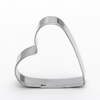 Набор форм для печенья Доляна &laquo;Сердечко&raquo;, 3 шт, цвет серебристый