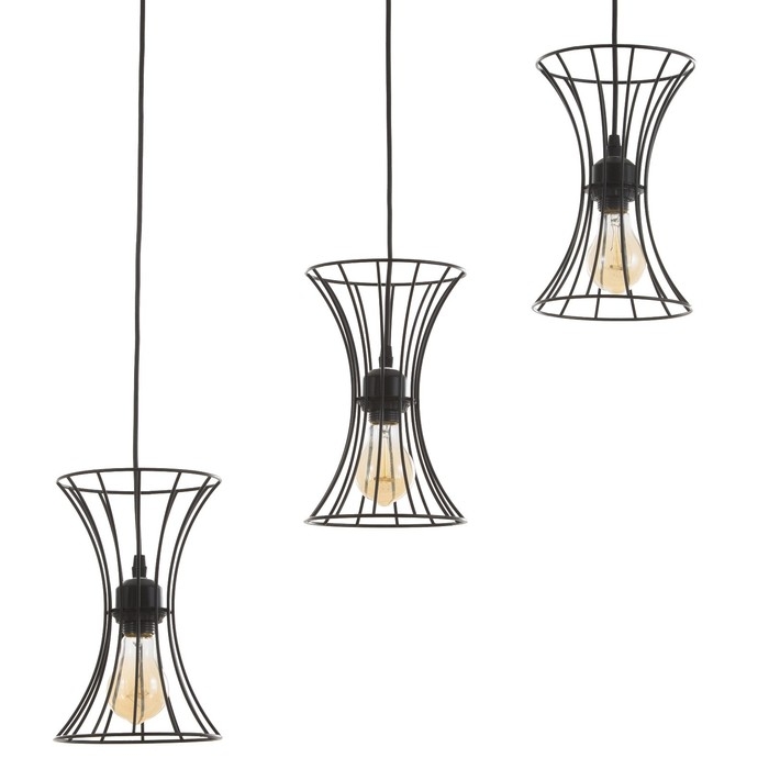 Светильник BayerLux "Анетта" 3хЕ27 40Вт черный 16х50х23-123см