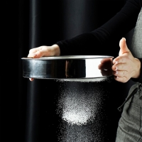 Сито для просеивания Доляна &laquo;Металлик&raquo;, d=22,5 см, цвет серебристый