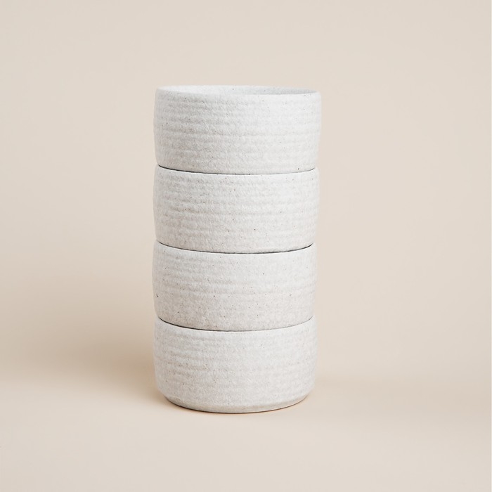 Набор салатников керамических SL Home &laquo;Арена Бланка&raquo;, 370 мл, d=11 см, цвет белый