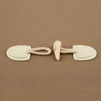 Застёжка-клевант 16 &times; 5 см, 2 шт, цвет молочный