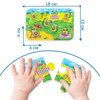 Мягкий пазл для малышей &laquo;Авокадо&raquo;, 6 деталей, Крошка Я