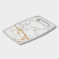 Доска разделочная Доляна &laquo;Мрамор и золото&raquo;, 30&times;20 см