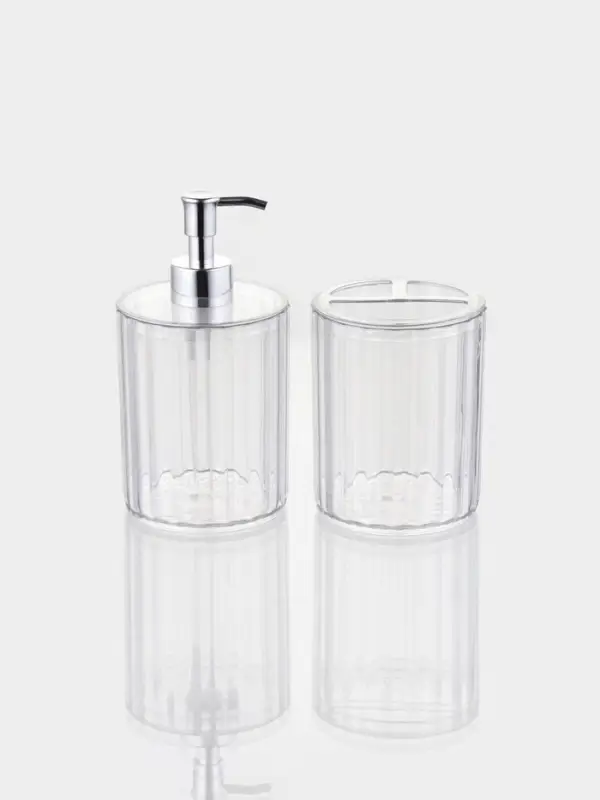 Набор для ванной 2 предмета (дозатор, стакан)