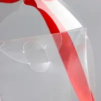 Складная прозрачная коробка из PVC, для упаковки подарков, 11&times;9&times;2 см